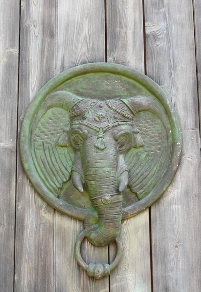Elephant faced- door knocke — Stock Photo, Image