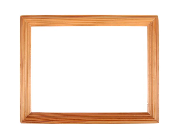 Eenvoudige houten afbeeldingsframe Stockfoto