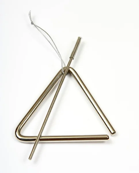 Triángulo metálico Imagen de stock