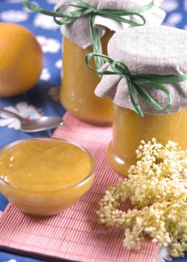 rabarber en sinaasappeljam