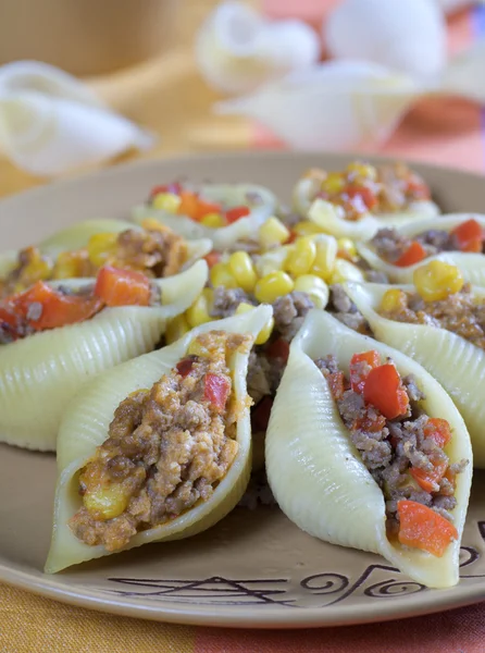 stock image Baked conchiglioni