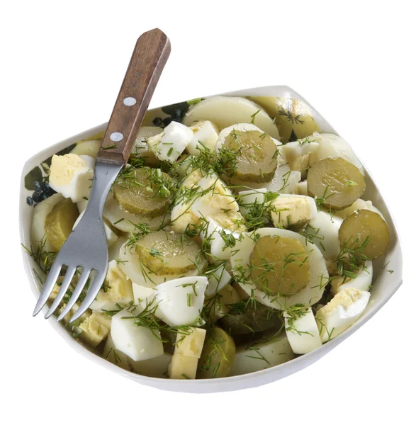 Talíř bramborového salátu — Stock fotografie