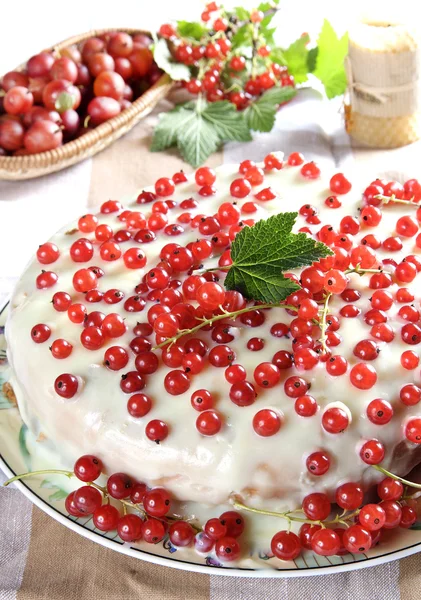 Red currant cake — Stock Photo, Image