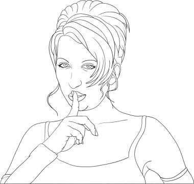 Women gesture clipart