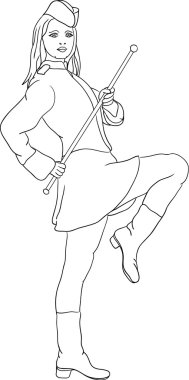 Majorette clipart