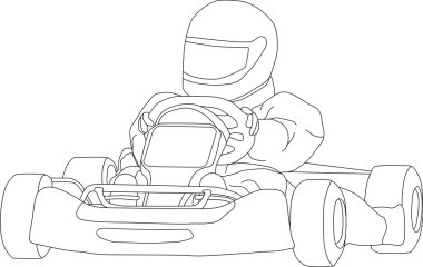 Go kart clipart