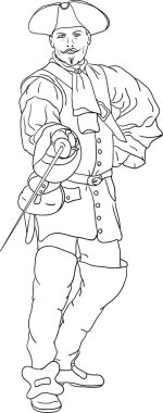 Musketeer clipart