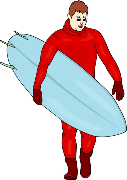 Surfer — Stockvektor