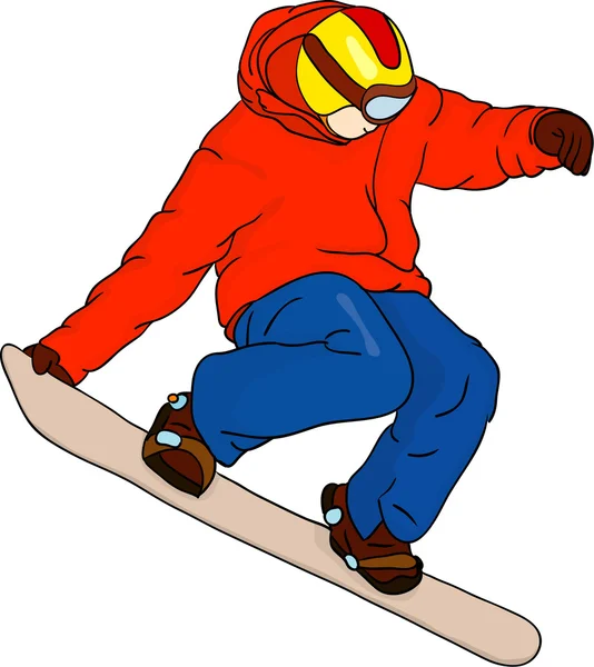 Snowboarder — Stockvektor