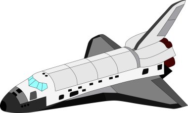 Vector space shuttle clipart