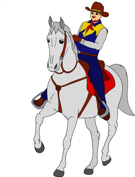 Jezdec koně — Stockový vektor
