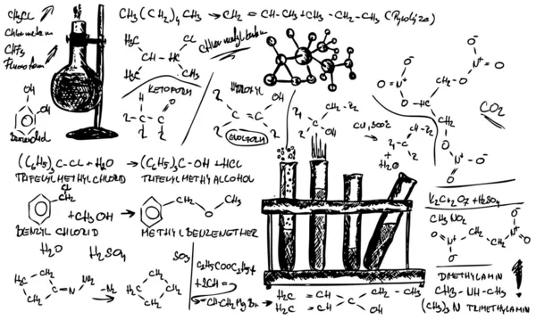 Química orgánica — Vector de stock