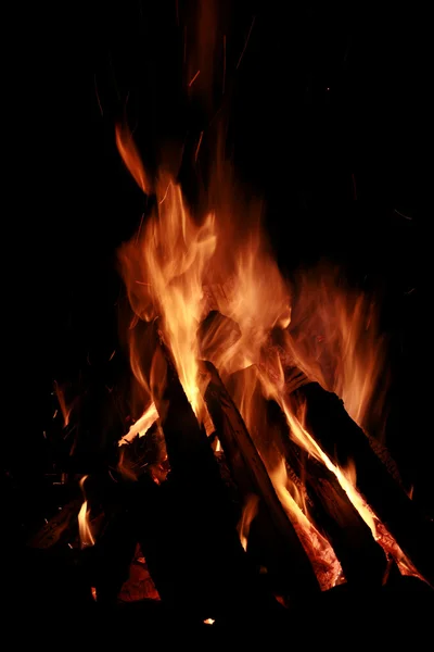 Velké planoucí ohně — Stock fotografie
