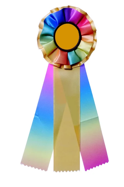 Multicolored ribbon for awards or prize — Stock Photo, Image