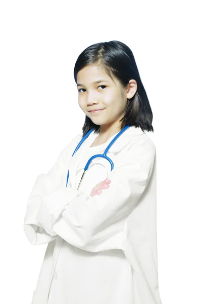 Child playing doctor — Stock Photo, Image