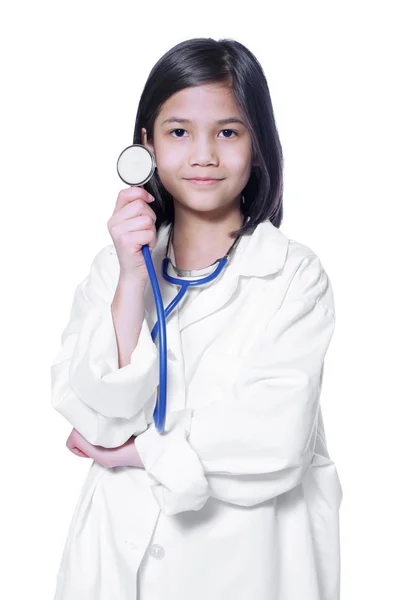 Criança brincando médico — Fotografia de Stock