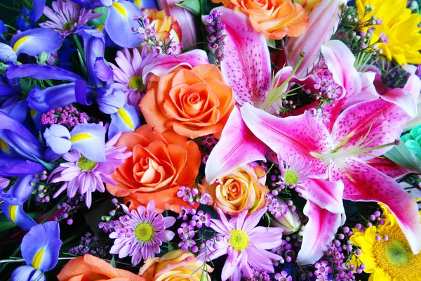 선명한 꽃의 꽃다발 — 스톡 사진