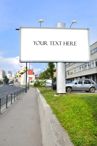 Şehir reklam panoları ve reklam — Stok fotoğraf