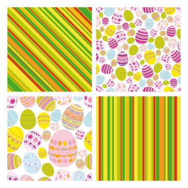 Easter set of backgrounds clipart