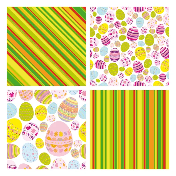 Easter set of backgrounds — Stock Vector