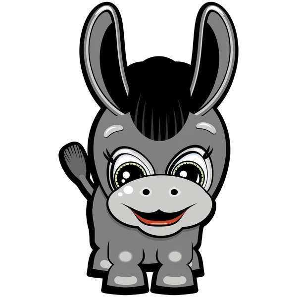 Little donkey — Stock Vector