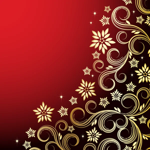Holiday floral background — Stock Vector
