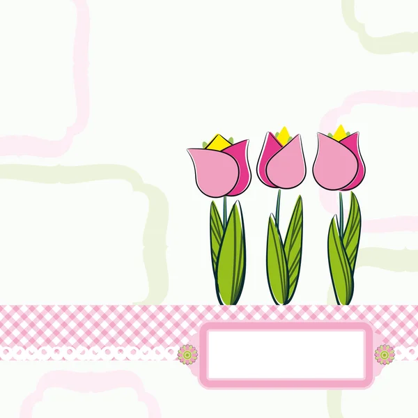 Spring floral backgroun — Stock Vector