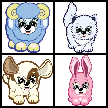 Set of Little Animals clipart