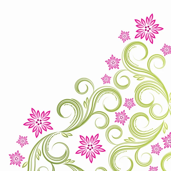 Fond floral printanier — Image vectorielle