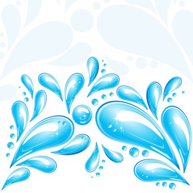 Water drops clipart