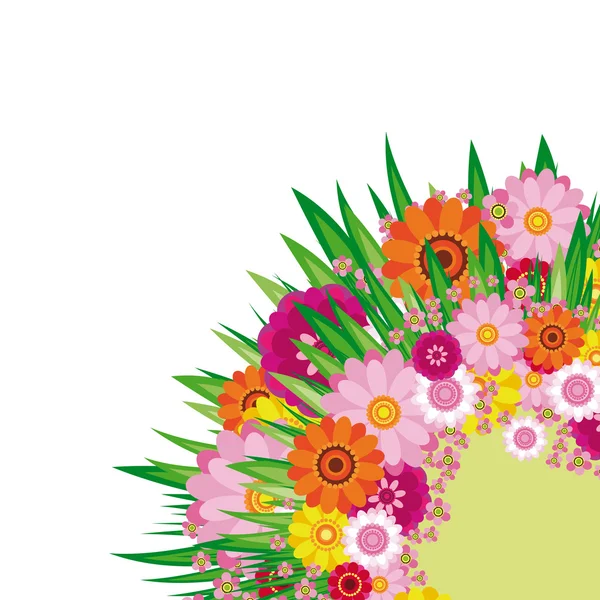 Пасхальный цветочный фон — стоковый вектор