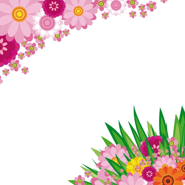 Easter Floral background — Stock Vector