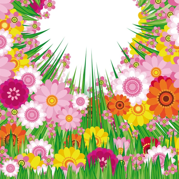 Pasen floral achtergrond — Stockvector