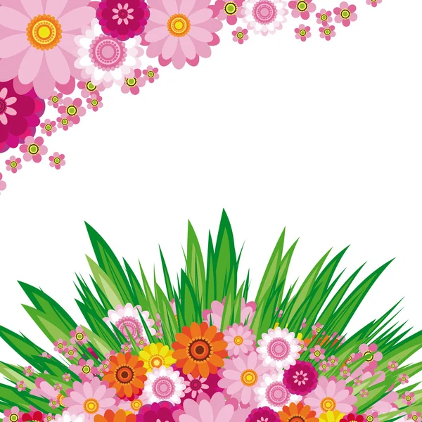 复活节花卉背景 — 图库矢量图片