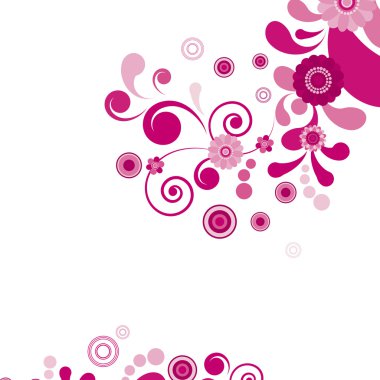 Vector. illustration of floral ornament. clipart