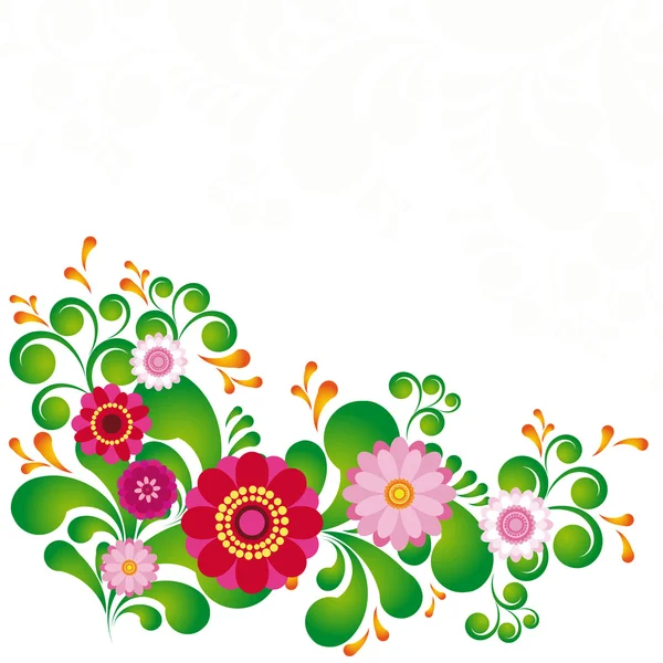 Bunte Blume. Floraler Hintergrund. — Stockvektor