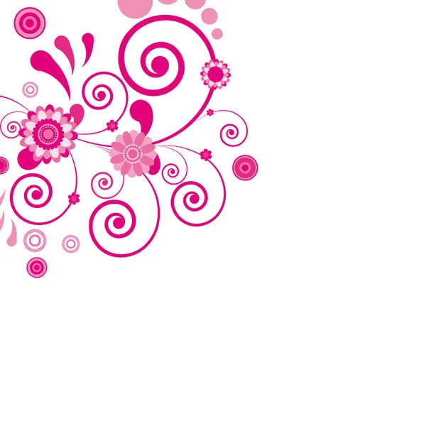 Vektor. rosa Blume. Floraler Hintergrund. — Stockvektor