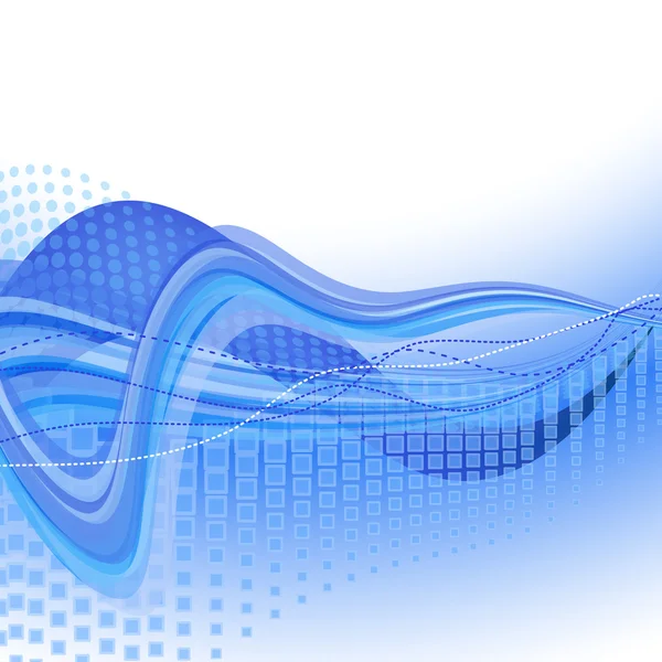 Mavi dalgalar. vektör — Stok Vektör