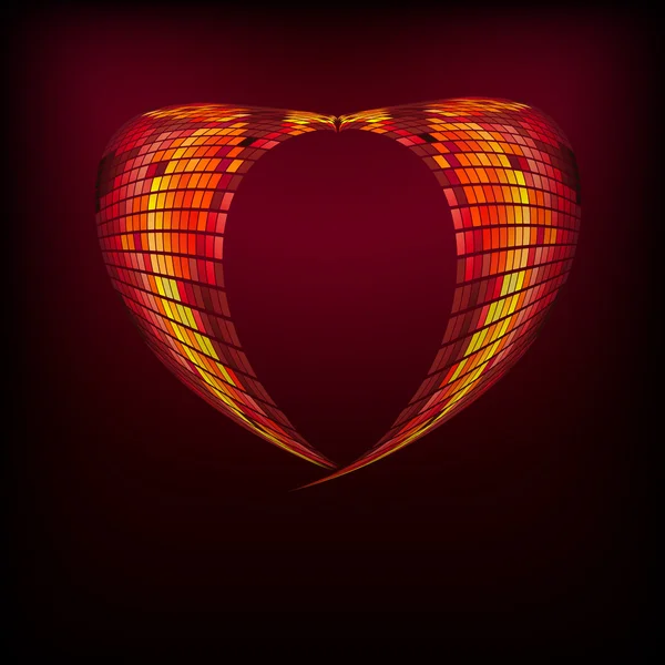 Het hart vector abstracte achtergrond — Stockvector