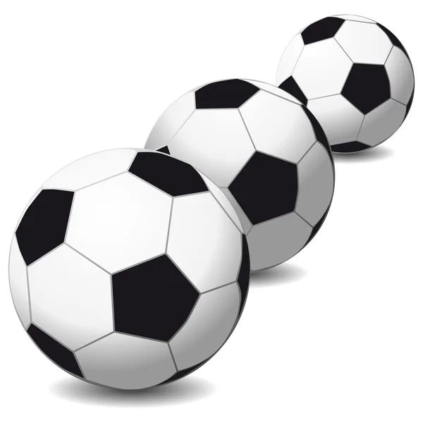 Piłki nożnej na białym tle — Wektor stockowy
