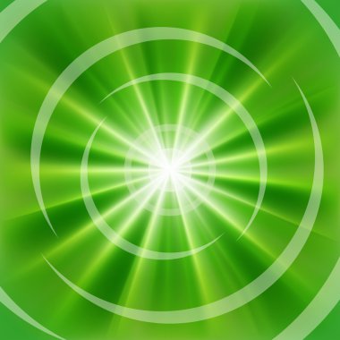 Bright Green rays clipart