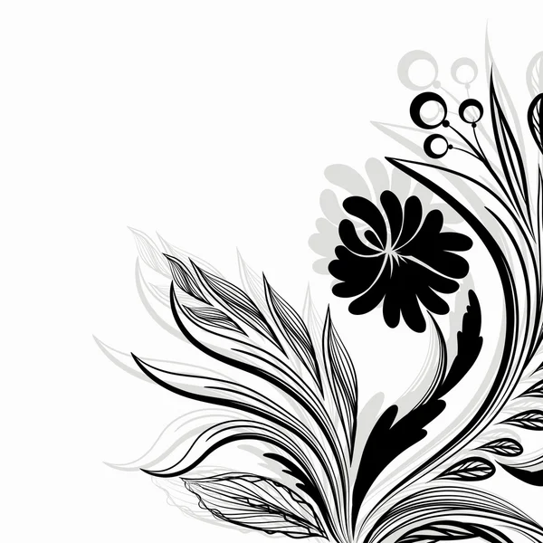 Винтажный цветок — стоковый вектор