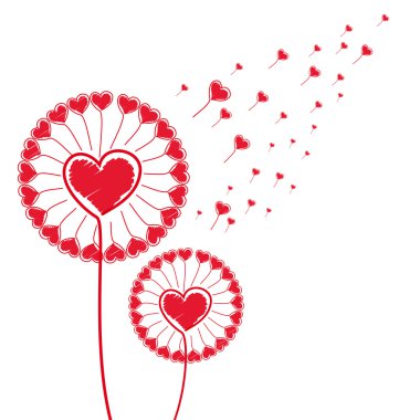 Eps Couple of dandelions clipart