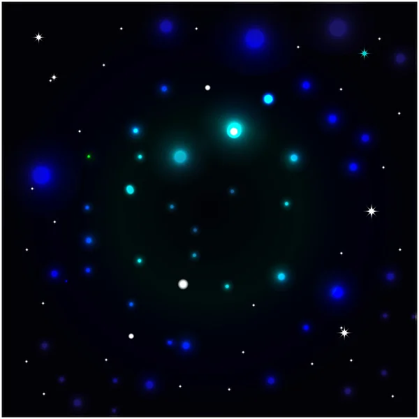Eps Abstracto estrellas brillantes sobre el cielo — Vector de stock