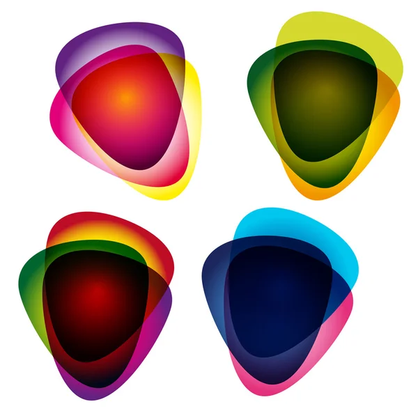 Verzameling van multicolor picks. abstract vectorillustratie. — Stockvector