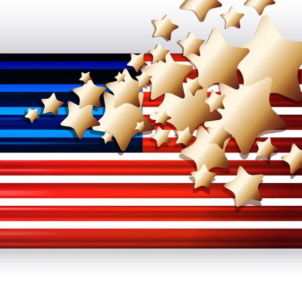 EPS-Amerikaanse vlag als achtergrond voor clip-art — Stockvector