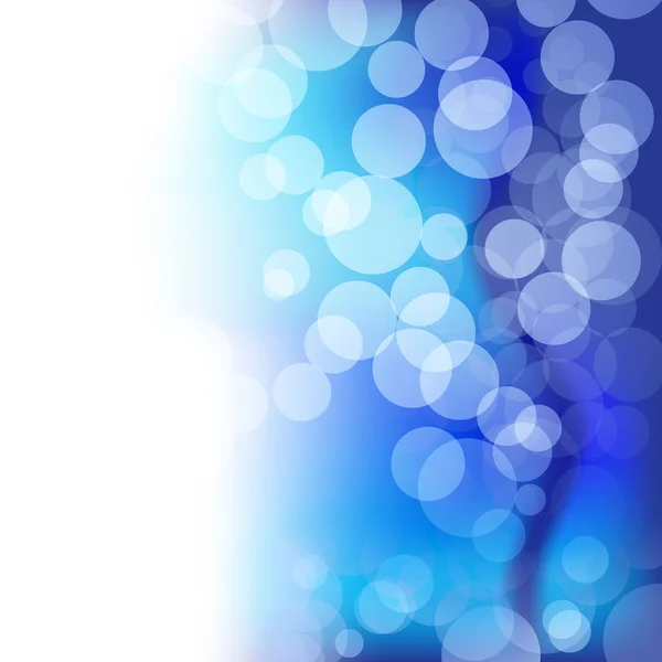 Fond bleu flou avec des cercles — Image vectorielle