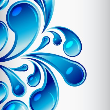 Vector water drop background clipart