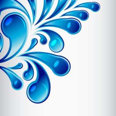 Vector water drop background clipart