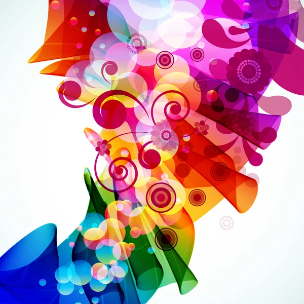Fondo floral colorido abstracto. Vector . — Vector de stock
